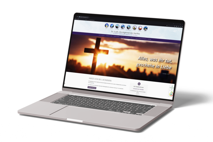 Erstellung einer moderner Website - Kirche Hartha